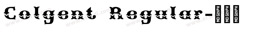 Colgent Regular字体转换
